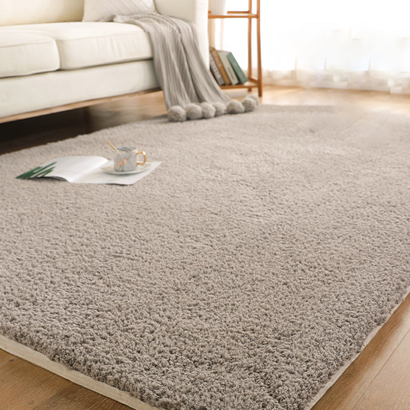 Multi-Colored Plain Rug Polypropylene Calming Area Rug Easy Care Pet Friendly Non-Slip Carpet for Room Grey Clearhalo 'Area Rug' 'Casual' 'Rugs' Rug' 2242070