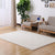 Modern Living Room Rug Multi Colored Plain Area Carpet Non-Slip Backing Easy Care Washable Rug Ivory Clearhalo 'Area Rug' 'Casual' 'Rugs' Rug' 2242081