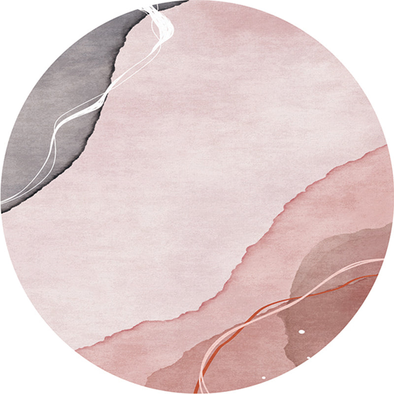 Multi-Color Western Rug Polyster Colorblock Area Carpet Non-Slip Backing Easy Care Indoor Rug for Decor Pearl Pink Clearhalo 'Area Rug' 'Rug' 2242088