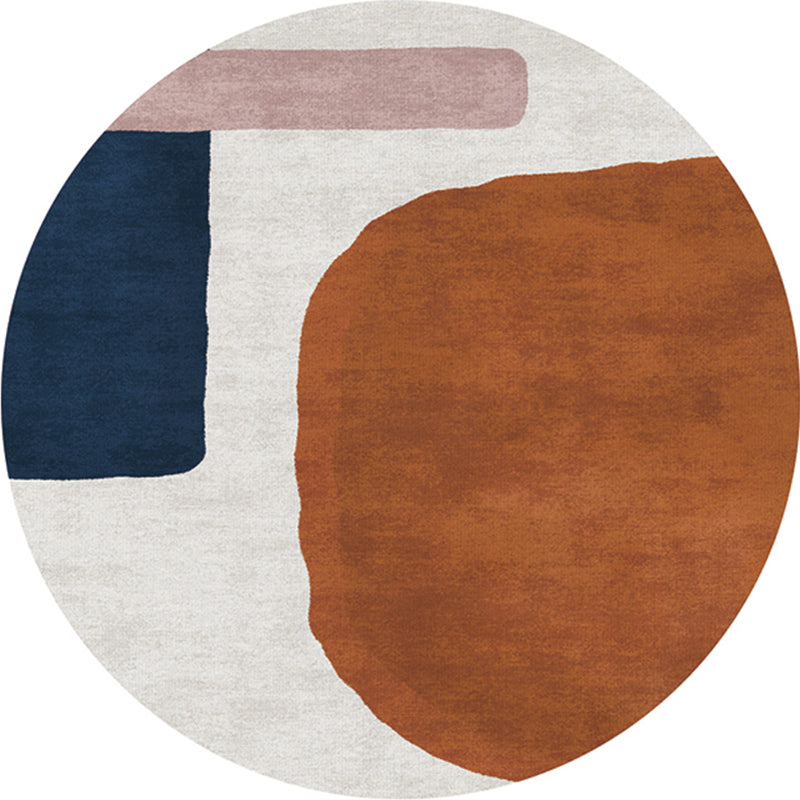 Multi-Color Western Rug Polyster Colorblock Area Carpet Non-Slip Backing Easy Care Indoor Rug for Decor Brown Clearhalo 'Area Rug' 'Rug' 2242090
