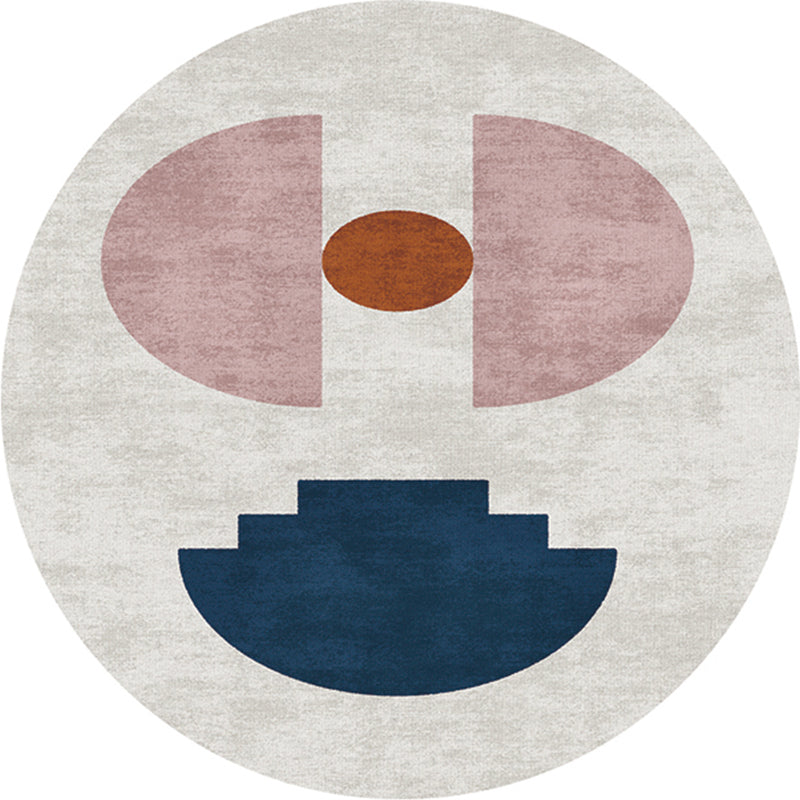 Multi-Color Western Rug Polyster Colorblock Area Carpet Non-Slip Backing Easy Care Indoor Rug for Decor Dark Blue Clearhalo 'Area Rug' 'Rug' 2242094