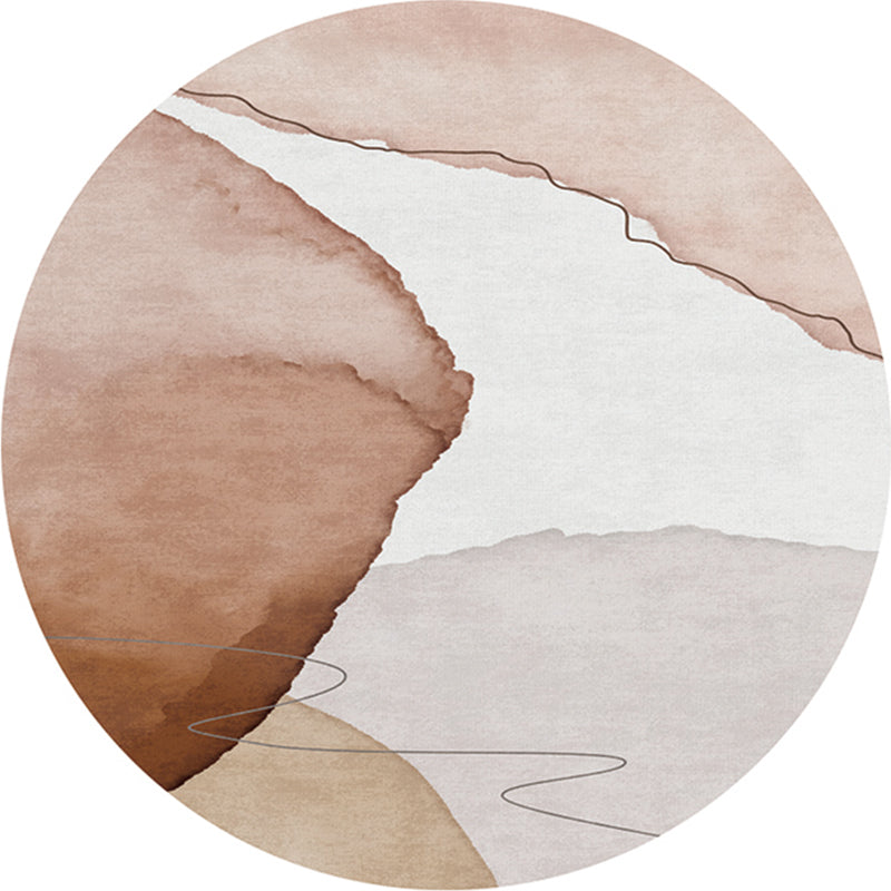 Multi-Color Western Rug Polyster Colorblock Area Carpet Non-Slip Backing Easy Care Indoor Rug for Decor Light Pink Clearhalo 'Area Rug' 'Rug' 2242096