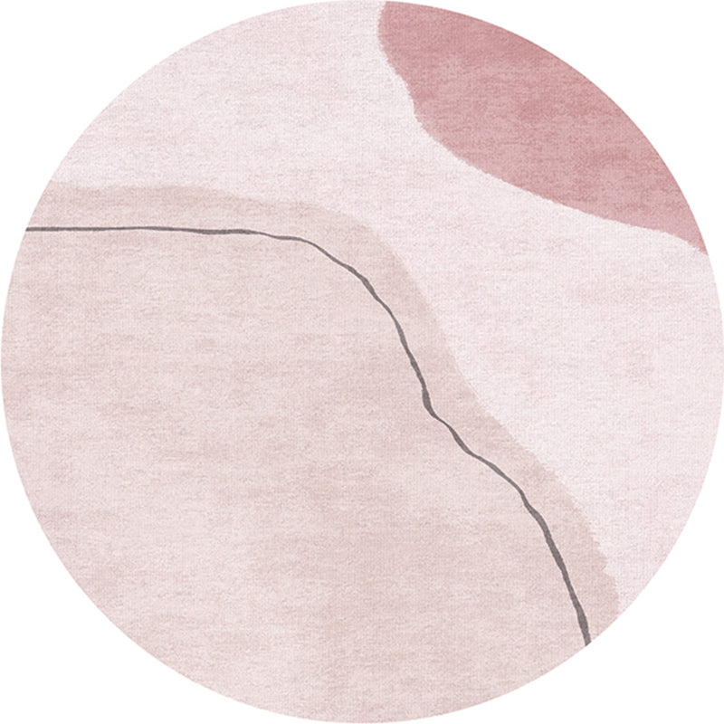 Multi-Color Western Rug Polyster Colorblock Area Carpet Non-Slip Backing Easy Care Indoor Rug for Decor Nude Pink Clearhalo 'Area Rug' 'Rug' 2242098