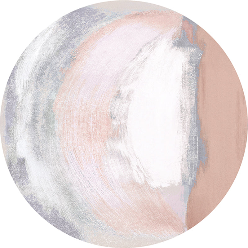 Multicolor Decoration Rug Unique Colorblock Rug Synthetics Anti-Slip Backing Pet Friendly Carpet Light Pink Clearhalo 'Area Rug' 'Rug' 2242130