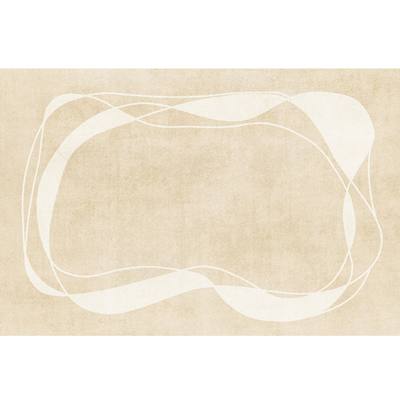 Simple Colorblocked Rug Multi-Color Polyster Carpet Non-Slip Backing Pet Friendly Indoor Rug for Decoration Beige Clearhalo 'Area Rug' 'Rug' 2242157