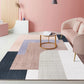 Cute Bedroom Rug Multi-Color Colorblock Rug Polyster Non-Slip Backing Machine Washable Carpet White Clearhalo 'Area Rug' 'Rug' 2242176