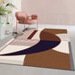 Morandi Color Novelty Rug Polyster Geometric Print Indoor Rug Non-Slip Pet Friendly Washable Carpet for Parlor Dark Brown Clearhalo 'Area Rug' 'Rug' 2242237