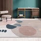 Morandi Color Novelty Rug Polyster Geometric Print Indoor Rug Non-Slip Pet Friendly Washable Carpet for Parlor Light Brown Clearhalo 'Area Rug' 'Rug' 2242243