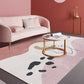 Morandi Color Novelty Rug Polyster Geometric Print Indoor Rug Non-Slip Pet Friendly Washable Carpet for Parlor Light Pink Clearhalo 'Area Rug' 'Rug' 2242249