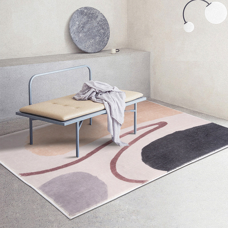 Simple Colorblock Rug Morandi Color Southwestern Carpet Polypropylene ...