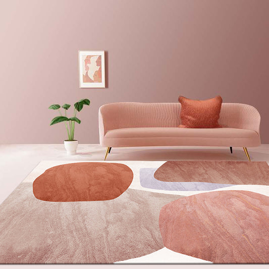 Creative Colorblock Rug Morandi Color Polyster Indoor Rug Pet Friendly Non-Slip Backing Carpet for Room Clearhalo 'Area Rug' 'Rug' 2242270