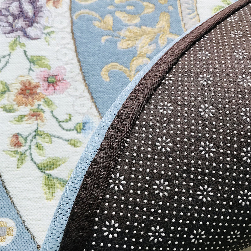 Multi Color Vintage Rug Polypropylene Floral Print Carpet Non-Slip Machine Washable Rug for Decoration Clearhalo 'Area Rug' 'Rugs' 'Vintage' Rug' 2242274