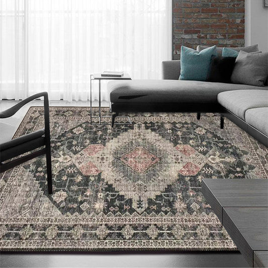 Multi Colored Americana Rug Polyster Printed Indoor Rug Anti-Slip Pet Friendly Washable Carpet for Parlor Clearhalo 'Area Rug' 'Rugs' 'Shabby Chic' Rug' 2242333