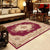 Retro Multi-Color Western Rug Synthetics Floral Pattern Area Carpet Non-Slip Washable Rug for Living Room Purple-Red Clearhalo 'Area Rug' 'Rugs' 'Vintage' Rug' 2242357