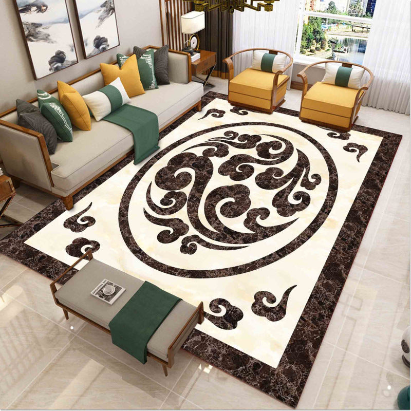 Luxury Southwestern Rug Multicolor Flower Printed Carpet Pet Friendly Easy Care Washable Rug for Parlor Clearhalo 'Area Rug' 'Rugs' 'Vintage' Rug' 2242389