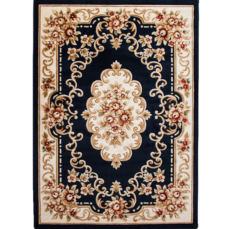 Retro Multicolor Floral Rug Polyster Western Area Rug Easy Care Machine Washable Carpet for Living Room Clearhalo 'Area Rug' 'Rugs' 'Vintage' Rug' 2242444