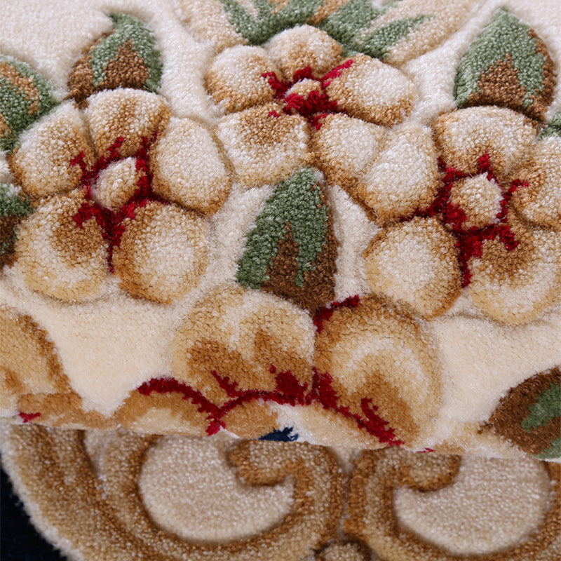 Retro Multicolor Floral Rug Polyster Western Area Rug Easy Care Machine Washable Carpet for Living Room Clearhalo 'Area Rug' 'Rugs' 'Vintage' Rug' 2242446