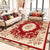 Retro Multicolor Floral Rug Polyster Western Area Rug Easy Care Machine Washable Carpet for Living Room Red Clearhalo 'Area Rug' 'Rugs' 'Vintage' Rug' 2242447