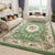 Retro Multicolor Floral Rug Polyster Western Area Rug Easy Care Machine Washable Carpet for Living Room Green Clearhalo 'Area Rug' 'Rugs' 'Vintage' Rug' 2242457