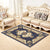 Shabby Chic Decor Rug Multi-Colored Floral Print Rug Synthetics Non-Slip Backing Washable Area Carpet Dark Blue Clearhalo 'Area Rug' 'Rugs' 'Vintage' Rug' 2242494