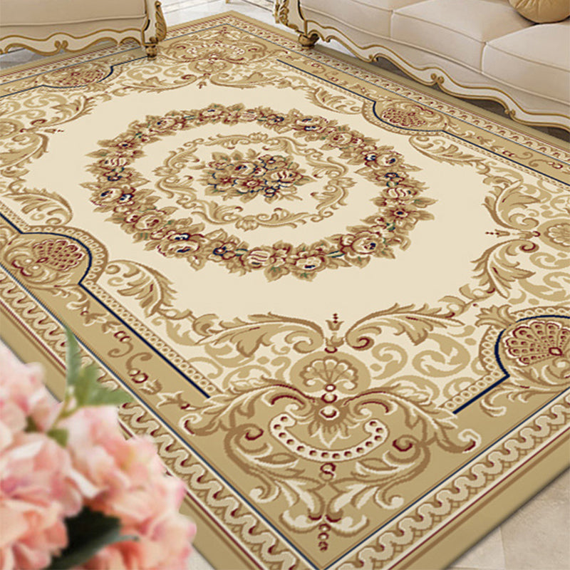 Multi Colored Living Room Rug Olden Floral Pattern Carpet Polyster Easy Care Machine Washable Indoor Rug Clearhalo 'Area Rug' 'Rugs' 'Vintage' Rug' 2242499