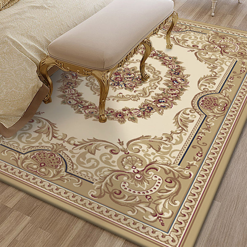 Multi Colored Living Room Rug Olden Floral Pattern Carpet Polyster Easy Care Machine Washable Indoor Rug Clearhalo 'Area Rug' 'Rugs' 'Vintage' Rug' 2242502