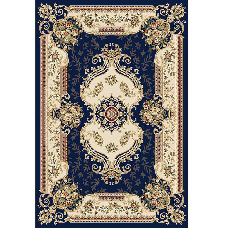 Americana Home Rug Multi Colored Printed Area Rug Polyster Non-Slip Backing Easy Care Carpet Clearhalo 'Area Rug' 'Rugs' 'Vintage' Rug' 2242534