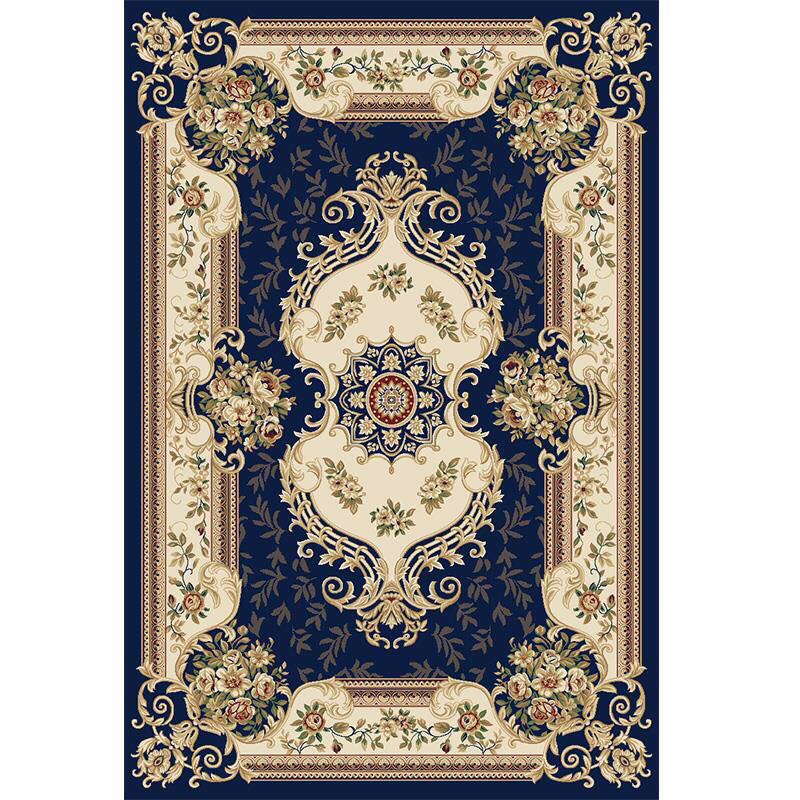 Americana Home Rug Multi Colored Printed Area Rug Polyster Non-Slip Backing Easy Care Carpet Clearhalo 'Area Rug' 'Rugs' 'Vintage' Rug' 2242534