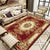 Vintage Multi Color Floral Rug Polyster Western Area Carpet Non-Slip Pet Friendly Easy Care Rug for Home Decoration Dark Red Clearhalo 'Area Rug' 'Rugs' 'Vintage' Rug' 2242555