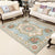 Retro Floral Printed Rug Multi-Color Luxury Area Carpet Synthetics Pet Friendly Easy Care Indoor Rug for Living Room Light Blue Clearhalo 'Area Rug' 'Rugs' 'Vintage' Rug' 2242572