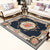 Retro Floral Printed Rug Multi-Color Luxury Area Carpet Synthetics Pet Friendly Easy Care Indoor Rug for Living Room Dark Blue Clearhalo 'Area Rug' 'Rugs' 'Vintage' Rug' 2242574