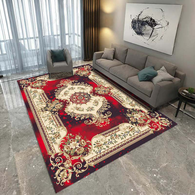 Multi-Color Vintage Rug Synthetics Geometric Area Carpet Non-Slip Backing Easy Care Indoor Rug for Parlor Clearhalo 'Area Rug' 'Rugs' 'Vintage' Rug' 2242592