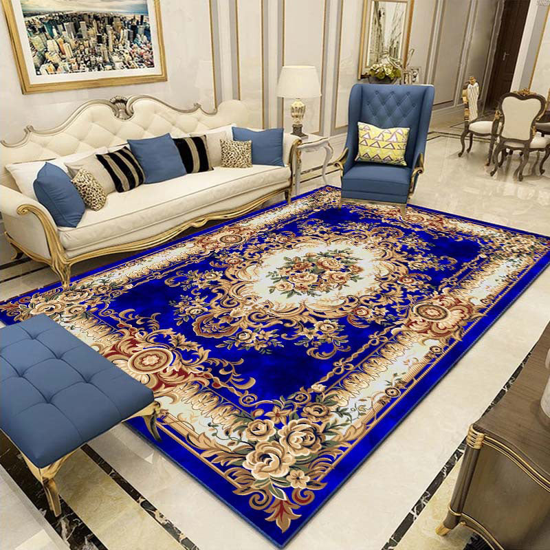 Multi-Color Vintage Rug Synthetics Geometric Area Carpet Non-Slip Backing Easy Care Indoor Rug for Parlor Clearhalo 'Area Rug' 'Rugs' 'Vintage' Rug' 2242593