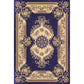 Multi-Color Vintage Rug Synthetics Geometric Area Carpet Non-Slip Backing Easy Care Indoor Rug for Parlor Dark Blue Clearhalo 'Area Rug' 'Rugs' 'Vintage' Rug' 2242596