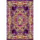 Multi-Color Vintage Rug Synthetics Geometric Area Carpet Non-Slip Backing Easy Care Indoor Rug for Parlor Purple Clearhalo 'Area Rug' 'Rugs' 'Vintage' Rug' 2242599