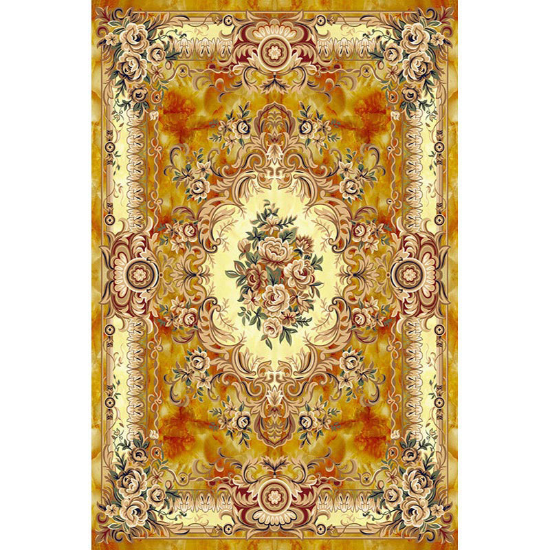 Multi-Color Vintage Rug Synthetics Geometric Area Carpet Non-Slip Backing Easy Care Indoor Rug for Parlor Ginger Clearhalo 'Area Rug' 'Rugs' 'Vintage' Rug' 2242603
