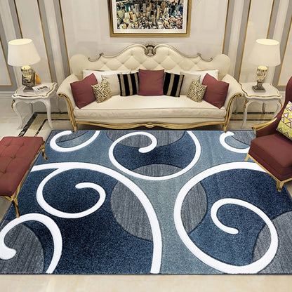 Native American Parlor Rug Multi-Color Geometric Pattern Indoor Rug Polyster Pet Friendly Washable Carpet Dark Blue Clearhalo 'Area Rug' 'Rugs' 'Vintage' Rug' 2242659