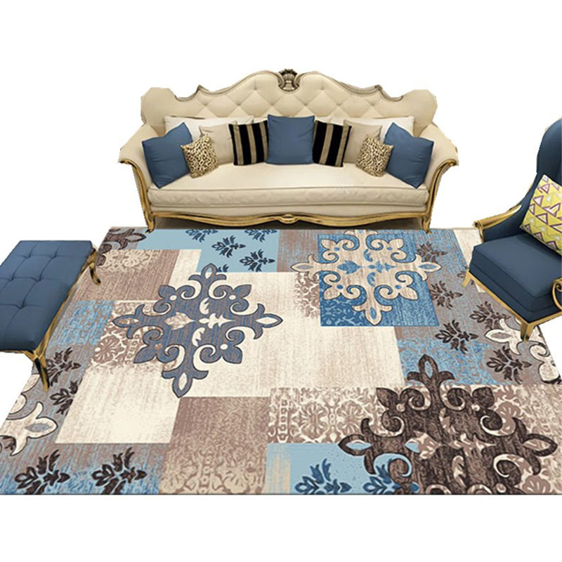 Native American Parlor Rug Multi-Color Geometric Pattern Indoor Rug Polyster Pet Friendly Washable Carpet Clearhalo 'Area Rug' 'Rugs' 'Vintage' Rug' 2242660