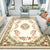 Vintage Home Decoration Rug Multi-Color Floral Pattern Carpet Polypropylene Non-Slip Backing Pet Friendly Rug Khaki Clearhalo 'Area Rug' 'Rugs' 'Vintage' Rug' 2242738