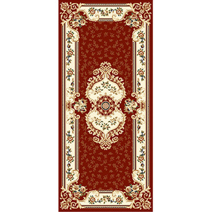 Multi Colored Western Rug Polyster Floral Printed Indoor Rug Pet Friendly Easy Care Washable Carpet for Bedroom Red Clearhalo 'Area Rug' 'Rugs' 'Vintage' Rug' 2242765