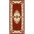 Multi Colored Western Rug Polyster Floral Printed Indoor Rug Pet Friendly Easy Care Washable Carpet for Bedroom Red Clearhalo 'Area Rug' 'Rugs' 'Vintage' Rug' 2242765