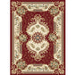 Multi Colored Western Rug Polyster Floral Printed Indoor Rug Pet Friendly Easy Care Washable Carpet for Bedroom Dark Red Clearhalo 'Area Rug' 'Rugs' 'Vintage' Rug' 2242772