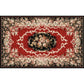 Southwestern Living Room Rug Multi Colored Floral Printed Area Carpet Polyster Non-Slip Backing Easy Care Rug Clearhalo 'Area Rug' 'Rugs' 'Vintage' Rug' 2242784