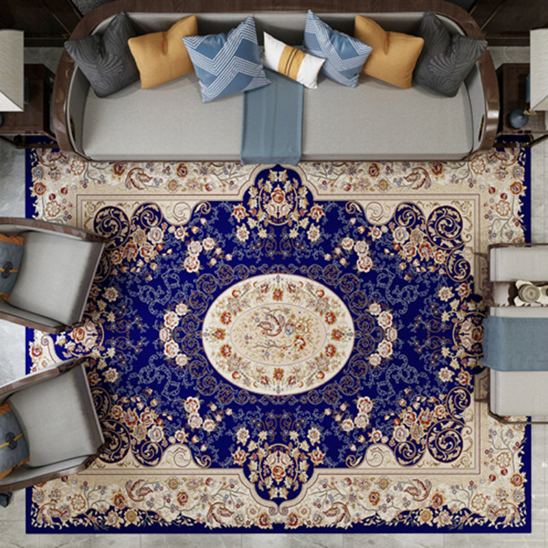 Southwestern Geo Rug Multi Color Synthetics Indoor Rug Pet Friendly Non-Slip Washable Area Carpet for Parlor Blue-Purple Clearhalo 'Area Rug' 'Rugs' 'Shabby Chic' Rug' 2242824