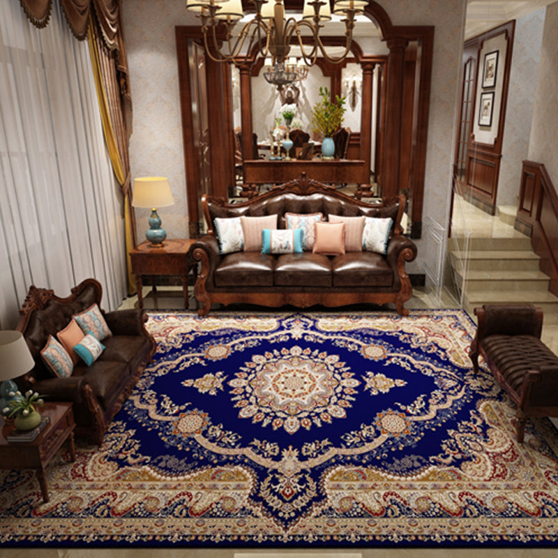 Southwestern Geo Rug Multi Color Synthetics Indoor Rug Pet Friendly Non-Slip Washable Area Carpet for Parlor Purple Clearhalo 'Area Rug' 'Rugs' 'Shabby Chic' Rug' 2242827