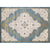 Vintage Living Room Rug Multi-Color Polypropylene Area Carpet Pet Friendly Machine Washable Rug Light Blue-Yellow Clearhalo 'Area Rug' 'Rugs' 'Shabby Chic' Rug' 2242839