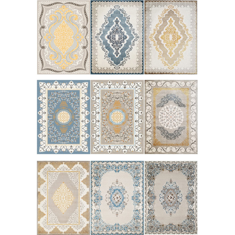 Vintage Living Room Rug Multi-Color Polypropylene Area Carpet Pet Friendly Machine Washable Rug Clearhalo 'Area Rug' 'Rugs' 'Shabby Chic' Rug' 2242842
