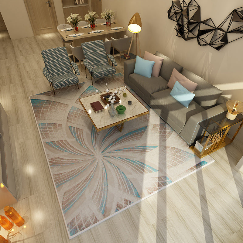 Classic Multicolor Olden Rug Synthetics Geometric Print Area Rug Pet Friendly Machine Washable Carpet for Parlor Grey Clearhalo 'Area Rug' 'Rugs' 'Shabby Chic' Rug' 2242858