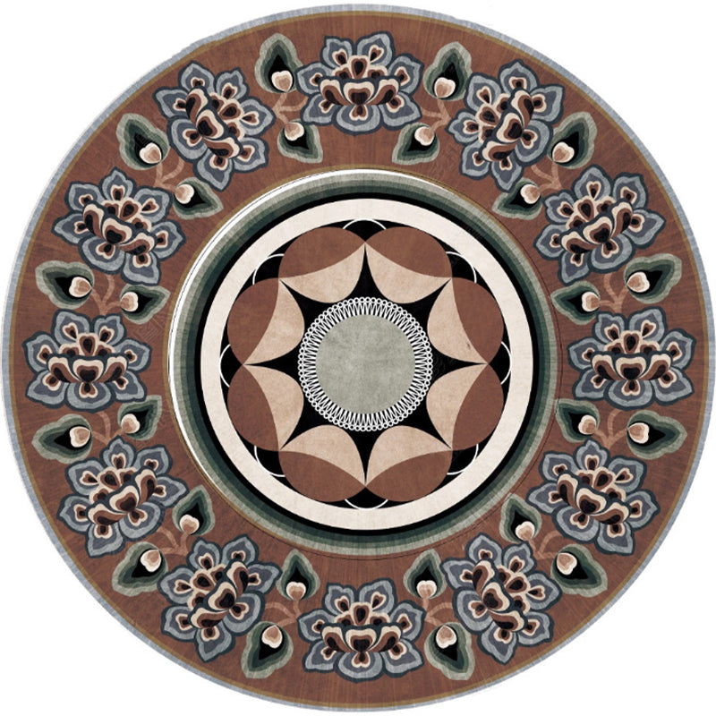 Moroccan Tribal Print Rug Multi-Color Polyster Area Carpet Non-Slip Backing Washable Indoor Rug for Parlor Coffee Clearhalo 'Area Rug' 'Moroccan' 'Rugs' Rug' 2242860