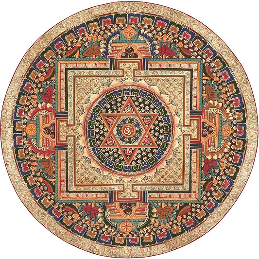 Moroccan Tribal Print Rug Multi-Color Polyster Area Carpet Non-Slip Backing Washable Indoor Rug for Parlor Chocolate Clearhalo 'Area Rug' 'Moroccan' 'Rugs' Rug' 2242866